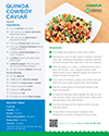 Download a print-friendly version of our quinoa cowboy caviar recipe